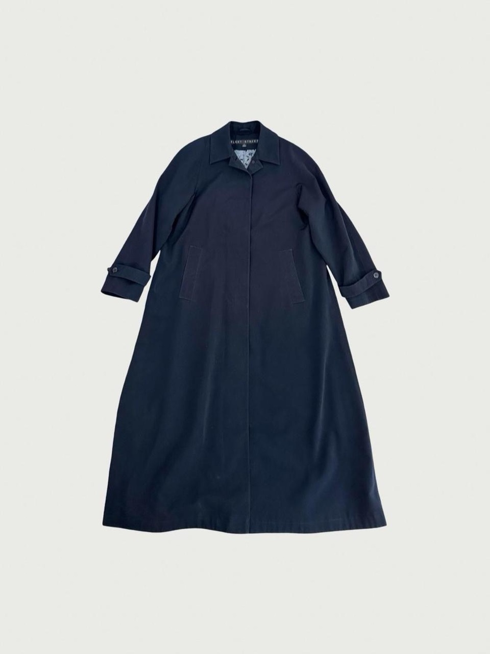 Long Navy Trench Coat